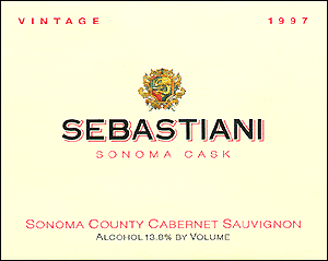 Sebastiani "Sonoma Cask" 1997 Cabernet