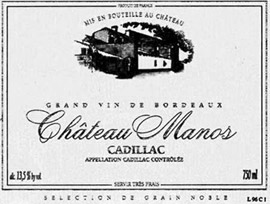 Chateau Manos Cadillac 375ml