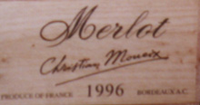 Mouiex Merlot 1996 Bordeaux